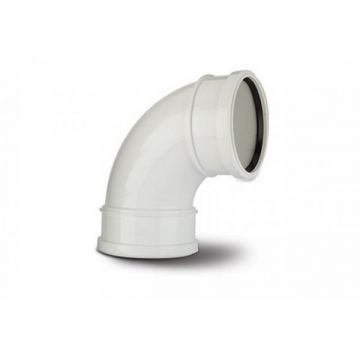 Polypipe SB417 Double Socket Bend 92.5D 110mm White