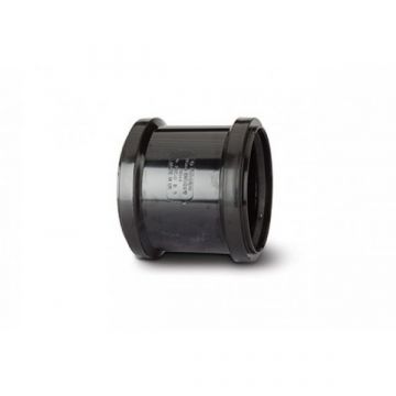 Polypipe SH44 Single Double Coupler 110mm Black