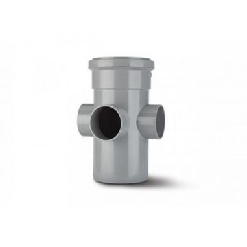 Polypipe SJ454 Single Boss Pipe 3 way 110mm Grey