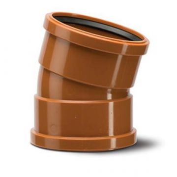 Polypipe UG409 15D Bend Double Socket 110mm