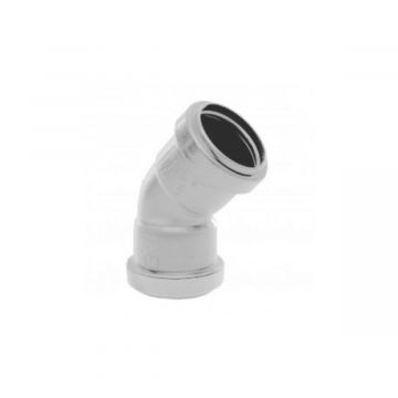 Polypipe WP17 Push Fit Waste Obtuse Bend 45D 32mm Grey