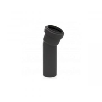 Polypipe WP19 Push Fit Waste Soil Boss Bend 157.5D 32mm Black