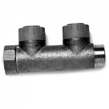 Polyplumb 2 Port Manifold 15mm Brass