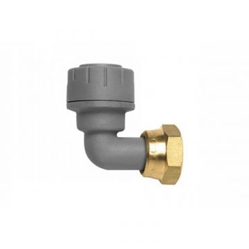 Polyplumb Bent Tap Connector 15mm x 1/2inch