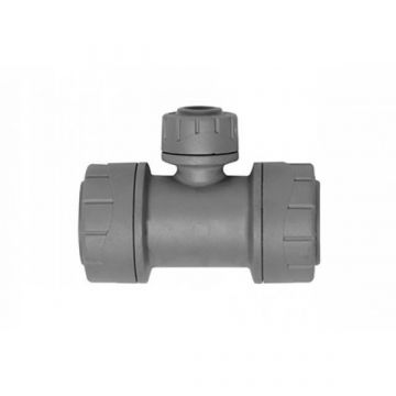 Polyplumb Reducing Tee 22mm x 22mm x 15mm