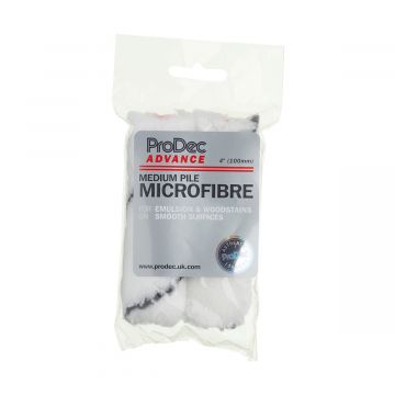 ProDec Advance 2 Pack Medium Pile Microfibre Roller Sleeves 4″