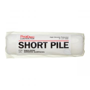 ProDec Short Pile Polyester Roller Sleeve 9" x 1.75"