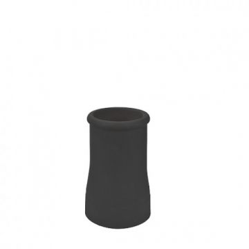 Roll Top Chimney Pot 450mm Black