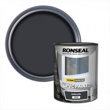 Ronseal uPVC Paint Satin Anthracite 750ml