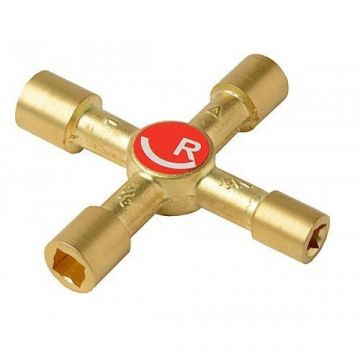 Rothenberger Multi Purpose 4 Way Key Brass