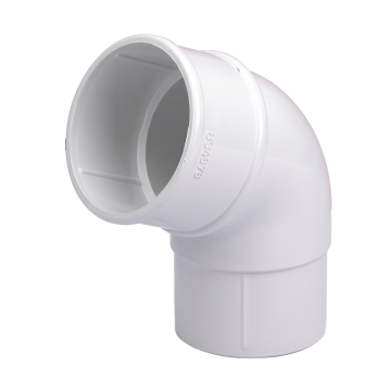 Round Downpipe Bend 112.5 Degree White 68mm