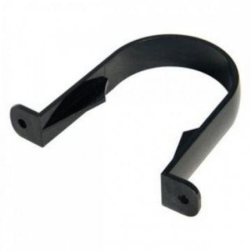 Round Downpipe Bracket 68mm Black