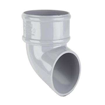 Round Downpipe Shoe Grey 68mm