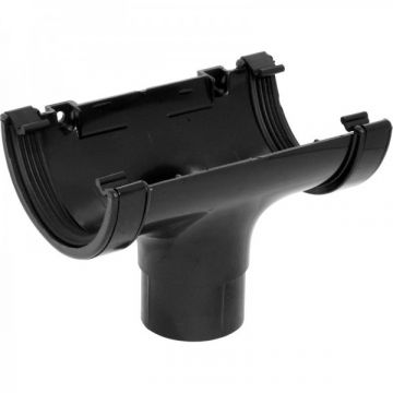Round Running Outlet 112mm Black