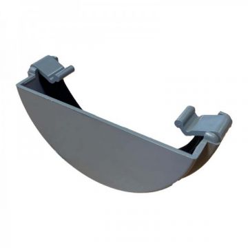 Round Stop End Grey 112mm