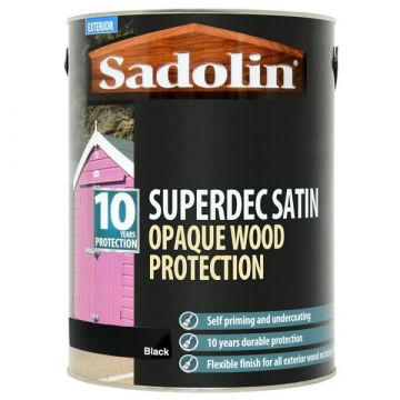 Sadolin Superdec Opaque Wood Protection Black 1L