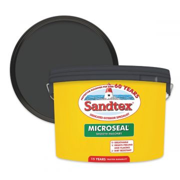 Sandtex Black Microseal Ultra Smooth Masonry Paint 10L