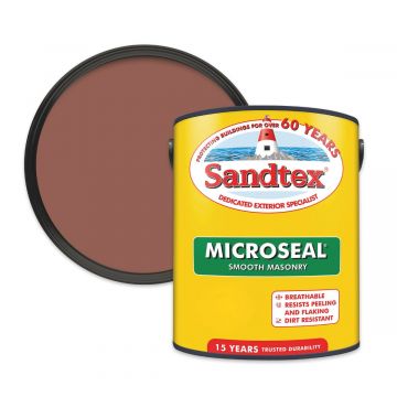 Sandtex Brick Red Microseal Ultra Smooth Masonry Paint 5L