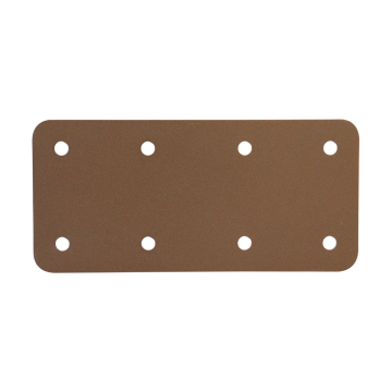 Short Internal Straight Flat Support Plate Brown