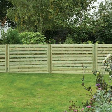 Slatted Fence Panel 1200mm x 1800mm 