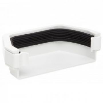 Square Gutter Ext Stop End 114mm White