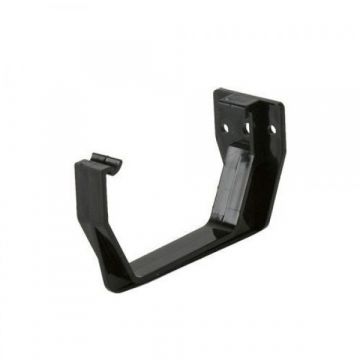 Square Gutter Fascia Bracket 114mm Black