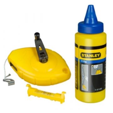 Stanley 3 Piece Chalk Reel c/w Line Level
