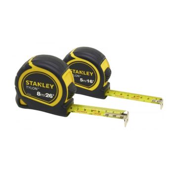 Stanley Twin Pack Tylon Pocket Tape Measures 5m & 8m