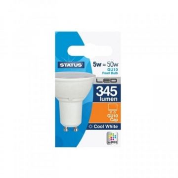 Status LED GU10 100 5W Pearl Cool White Bulb