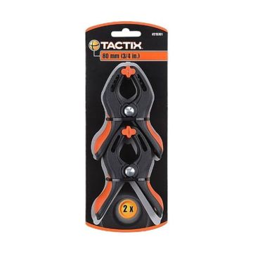 Tactix Nylon Spring Clamp Set 80mm (3¼ Inch) – 2 Piece