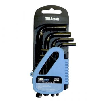 Tala 10 Piece Metric Folding Hex Key Set