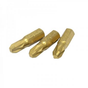 Tala 25mm Pozi PZ3 TiN Coated Insert Bit