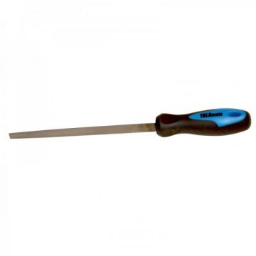 Tala 2nd Cut Three Square File With Handle 200mm
