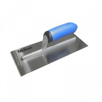Tala V Notch Serrated Trowel Soft Grip