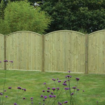 Tongue & Groove Arched Top Fence Panel 1800mm x 1800mm