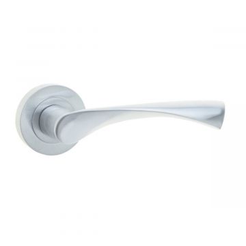 Twirl Door Handles Brass Finish