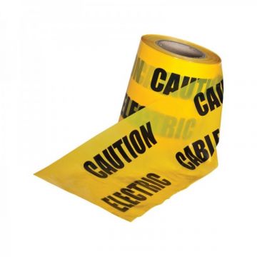Underground Warning Tape Electric Cable Yellow 365Mt