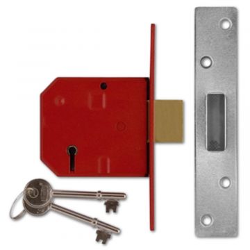 Union Y2134 5 Lever Mortice Deadlock 75mm SC