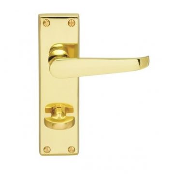 Victorian Bathroom CBV30WC Straight Lever PB Door Handles