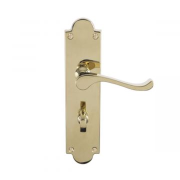 Victorian Bathroom CBS68WC PB LS Door Handles