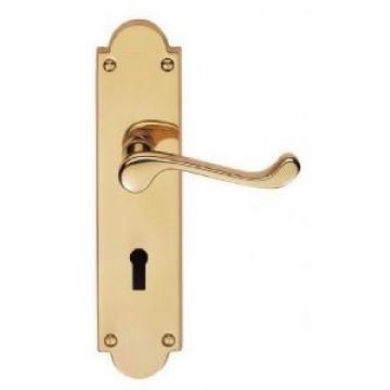 Victorian Lock CBS68 PB LS Door Handles