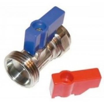 Washing Machine Valve Angled 15mm x 3/4"