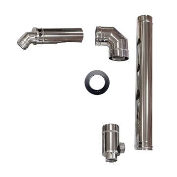 Firebird 125mm High Level Horizontal Flue Kit