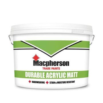 Macpherson Durable Acrylic Matt Brilliant White 10L