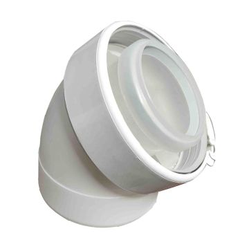 Warmflow HE 45° Balanced Flue Elbow