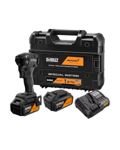 DeWalt McLaren F1 18V XR Brushless Impact Driver with 2 x 5.0Ah Batteries and Charger