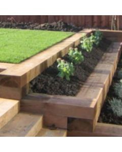 Railway Sleeper New Treated Brown 2.4M
