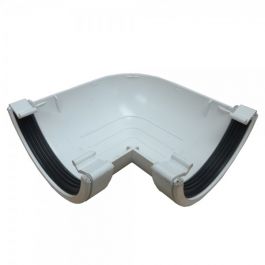 Half Round Gutter Angle 90D White 112mm | Rainwater Systems | MacBlair