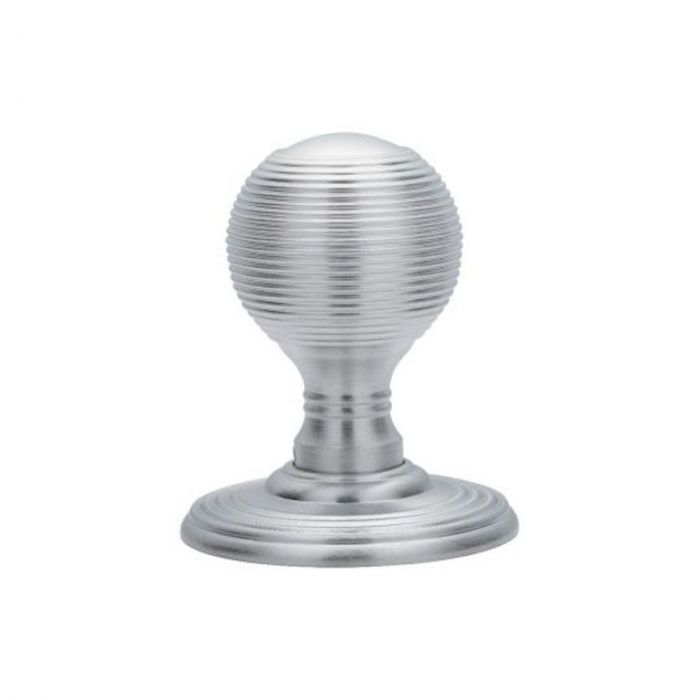 Delamain DK37CSC Reeded Door Knobs Satin Chrome main product photo