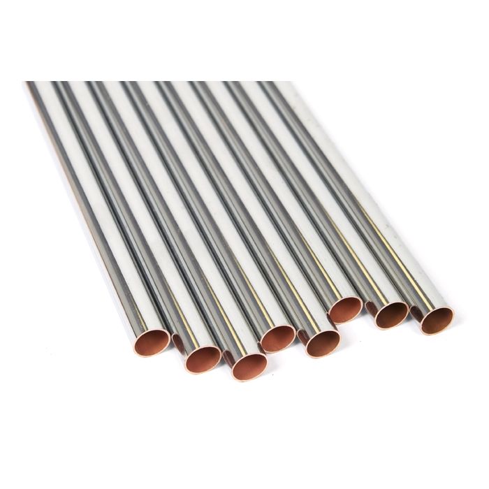 Copper Pipe Chrome Plated 15mm x 1m main product photo